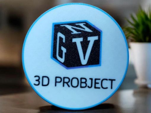 3D Printed Personalized Logo Coasters