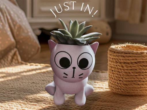3D Printed Cat Flower Pot