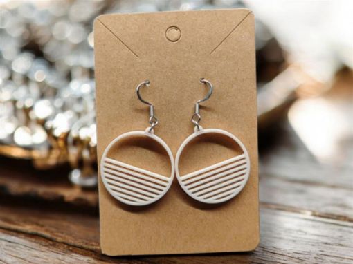 Circle Geometric Earrings