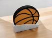 Basketball-Themed Coaster Set with Holder