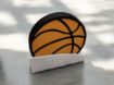 Basketball-Themed Coaster Set with Holder